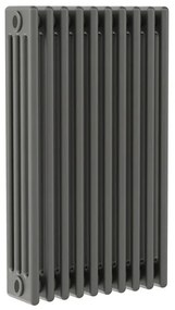 Radiatore acqua calda ERCOS Comby in acciaio 4 colonne, 10 elementi, interasse 623 mm, antracite