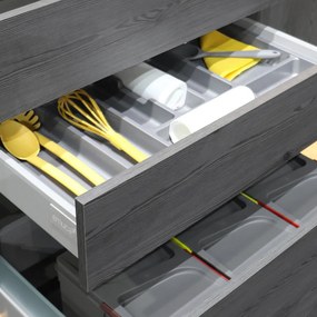 Portaposate Optima Universal M 600 Plastica Grigia Tecnoplastica Emuca...