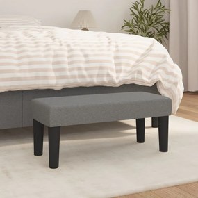 Panca Grigio Scuro 70x30x30 Cm İn Tessuto /