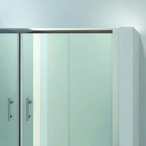 Kamalu - box per vasca da bagno 170-175cm con due ante scorrevoli kv05