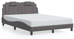 Giroletto Con Luci Led Grigio 140x190 Cm İn Similpelle /