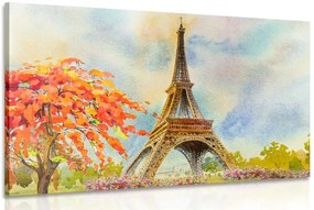 Stampa su tela – Torre Eiffel in colori pastello