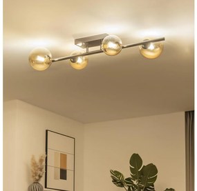 Brilagi - Lampadario a plafone LED MILLA 4xG9/3W/230V cromo lucido/oro