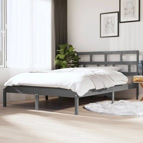 Giroletto Grigio 135x190 Cm Double İn Legno Massello /