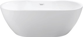 Besco Navia vasca da bagno freestanding 140x75 cm ovale bianco #WAS-140-NZL