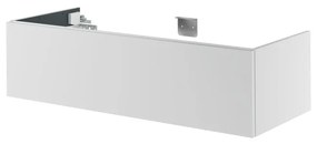 Mobile da bagno sotto lavabo Neo bianco laccato L 120 x H 32 x P 48 cm 1 cassetto, lavabo non incluso