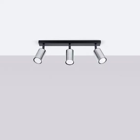 Sollux SL.1368 - Faretto WINX 3xGU10/10W/230V nero/cromo