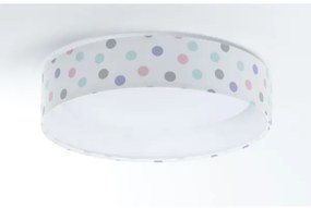 Plafoniera LED GALAXY KIDS 24W/230V con pois colorati