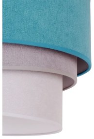 Duolla - Plafoniera TRIO 1xE27/15W/230V diametro 45 cm turchese/grigio/bianco