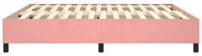 Giroletto a Molle Rosa 180x200 cm in Velluto