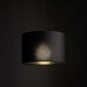 Lampadario a sospensione con filo Sistema ferroviario trifase TRACER 1xE27/15W/230V diametro 30 cm nero