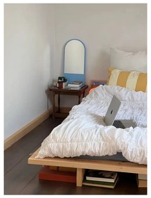 Letto matrimoniale in legno di pino con griglia color naturale 160x200 cm Japan - Karup Design