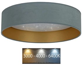 Brilagi - Plafoniera LED VELVET STAR LED/24W/230V d. 40 cm menta/oro