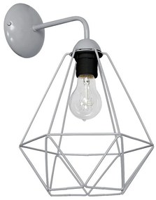 Applique BASKET 1xE27/60W/230V grigio