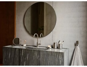 Portaspazzolino color argento opaco in acciaio inox Ume – Zone