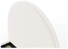 Letto singolo imbottito bianco con contenitore con rete inclusa 90x200 cm Moon – Vipack