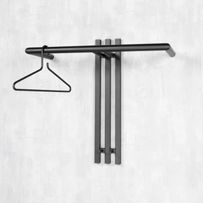Attaccapanni da parete nero in metallo 65 cm Senza – Spinder Design