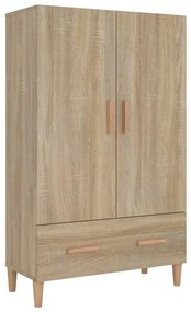 Credenza rovere sonoma 70x31x115 cm in legno multistrato