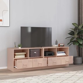 Mobili Tv 2 Pz Rosso 67x39x44 Cm İn Acciaio /