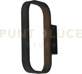 Applique a parete led moka marrone 5w 420lm 4000k 16,2x3x24 cm in a...