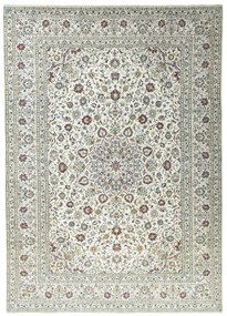 Kashan Tappeto 350 x 250 Beige (Iran) Annodato A Mano