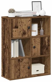 Libreria Legno Vecchio 60x24x76,5 Cm İn Legno Multistrato /