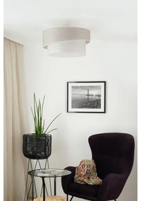 Brilagi - Lampadario a plafone DOVER SHINE 1xE27/15W/230V diametro 50 cm grigio/color crema