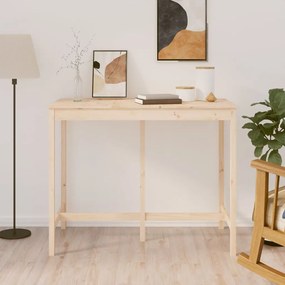 Tavolo Da Bar 140x80x110 Cm İn Legno Massello Di Pino /