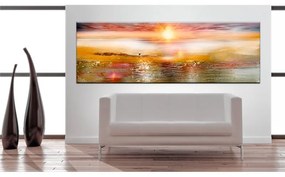 Quadro Orange Sea  Colore Arancione, Dimensioni e Misure 135x45