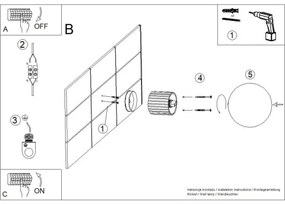 Sollux SL.1712 - Applique da bagno HALO 1xG9/8W/230V IP44 nero