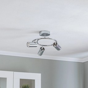 Lucea Faretto soffitto Spotte, Ø 47 cm, cromo, 3 luci