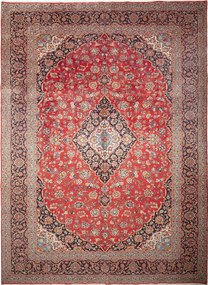 Kashan Tappeto persiano 300 x 410 Rosso (Iran) Annodato A Mano