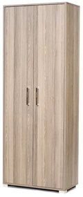 Scarpiera 2 ante grande in legno nobilitato con ripiani H 189 cm Larice Grigio