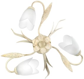 Plafoniera classico Plafoniera DOPPIO GIRO 3 - E14 3 x E14 bianco 50 cm x 50 cm