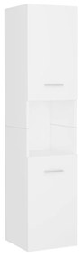 Mobile da bagno bianco 30x30x130 cm in legno multistrato