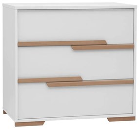 Cassettiera bianca per bambini Snap - Pinio