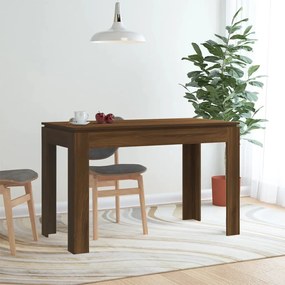 Tavolo da pranzo rovere marrone 120x60x76 cm legno multistrato
