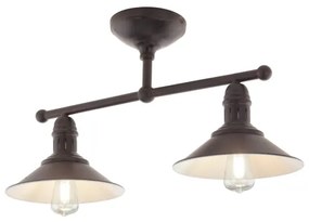 Eglo 49824 - Lampadario a sospensione con supporto rigido STOCKBURY 2xE27/60W