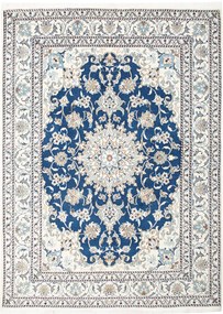 Nain Tappeto persiano 210 x 150 Blu (Iran) Annodato A Mano
