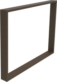 Gamba per mobili rettangolare STEELMI Tube in acciaio bronzo opaco L 98 x P 8 x H 71 cm