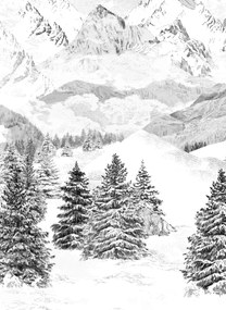 Isidore Leroy Carta da parati panoramica Les Cimes - Bahnen 1/2/3