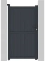 Porta Cancello in alluminio Maurice 101,2x180,9 cm colore Grigio