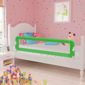 Sponde Letto Per La Sicurezza Dei Bambini 2 Pz Verde 150x42 Cm /