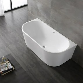 Vasca da bagno a parete 80x170 cm scarico incluso Arya
