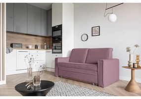 Divano letto rosa 168 cm Lucky Lucy - Miuform