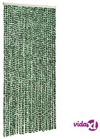 vidaXL Zanzariera Verde e Bianco 100x220 cm Ciniglia
