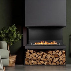 Camino a bioetanolo da incasso Trifacciale biocamino a 3 lati aperti 90x45 cm TREVI 90