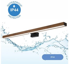 Brilagi-Illuminazione a LED per specchi da bagno WOODY MIRROR LED/15W/230V IP44 quercia/nero