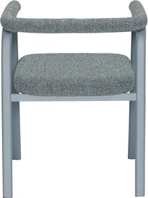 Set di sedie da pranzo grigia in imbottito con braccioli 2 pz Ecto – Hübsch