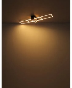 Globo 67208-40N - Plafoniera LED DAKARI LED/40W/230V 3000K 25x100 cm nero